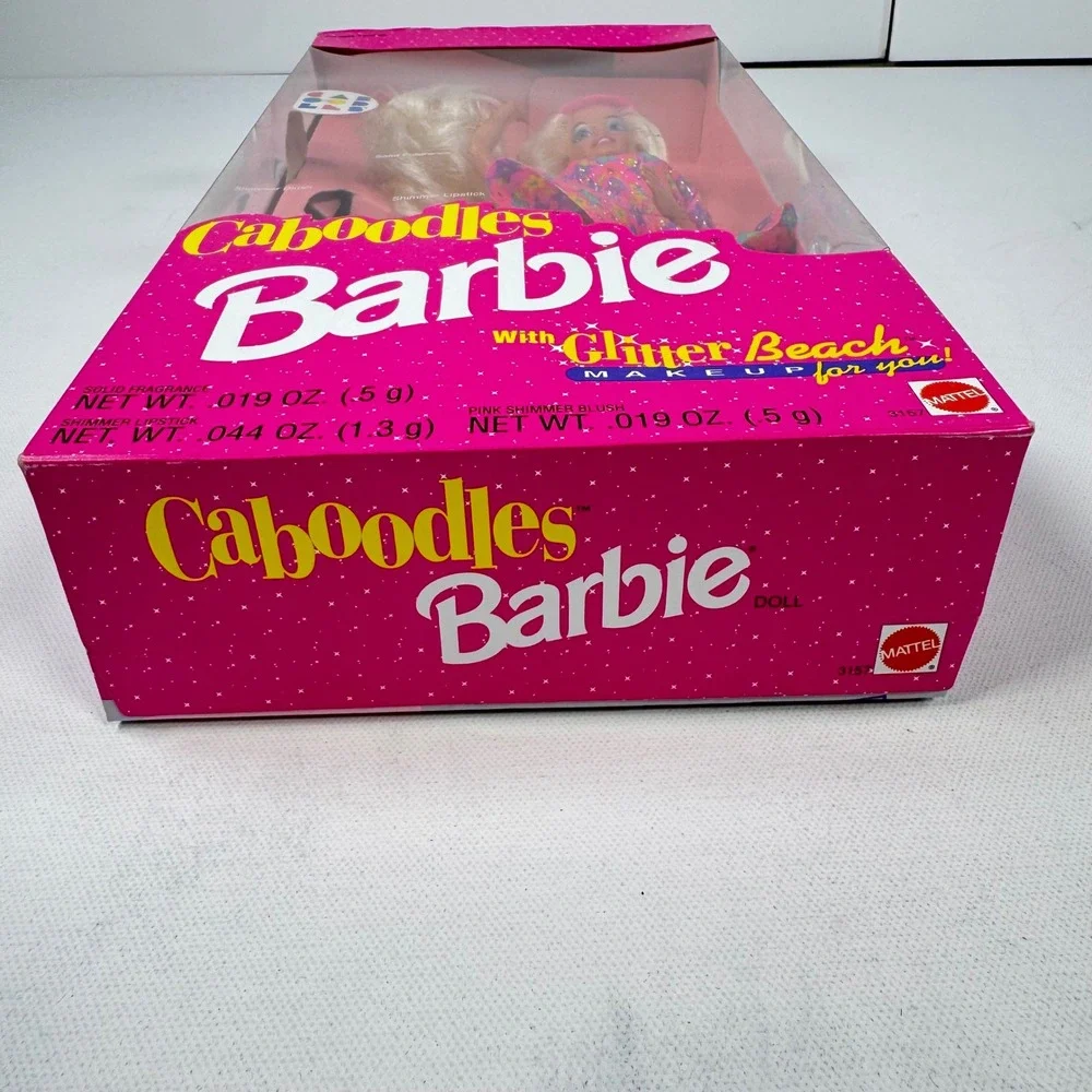 Vintage 1992 Caboodles Barbie Doll Mattel 3157 Glitter Beach Makeup New In Box